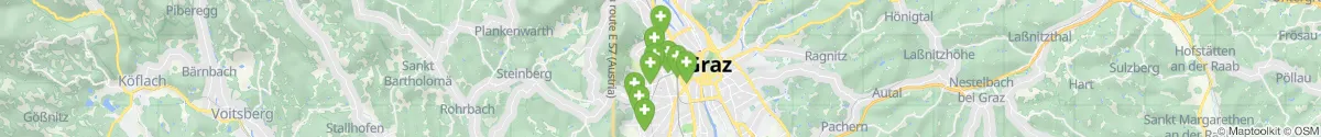 Kartenansicht für Apotheken-Notdienste in der Nähe von Eggenberg (Graz (Stadt), Steiermark)